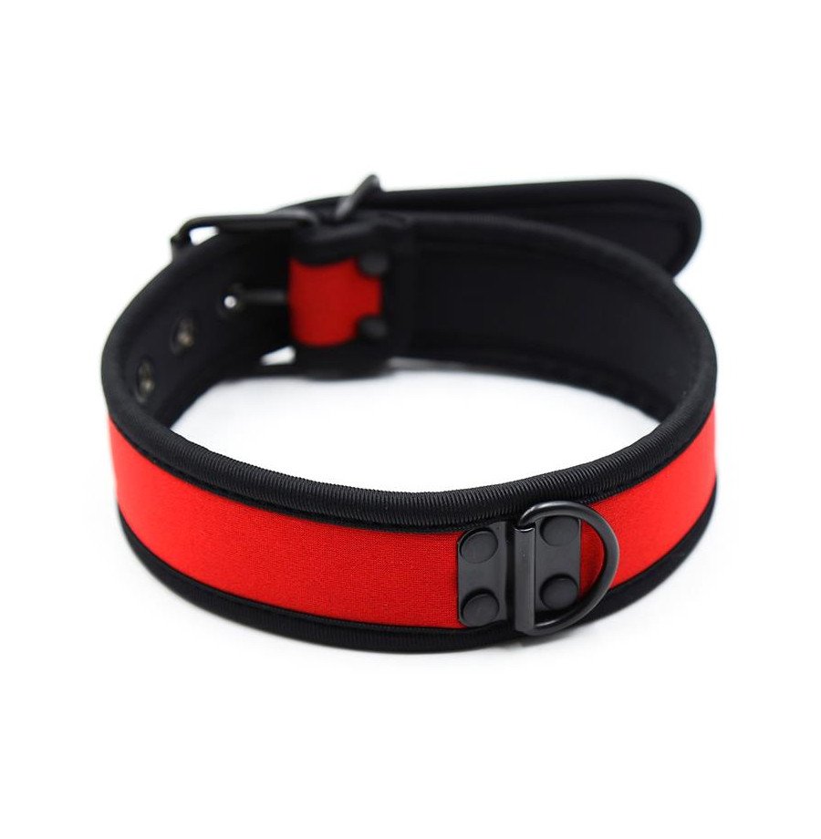 Neoprene Puppy Collar Adjustable Red